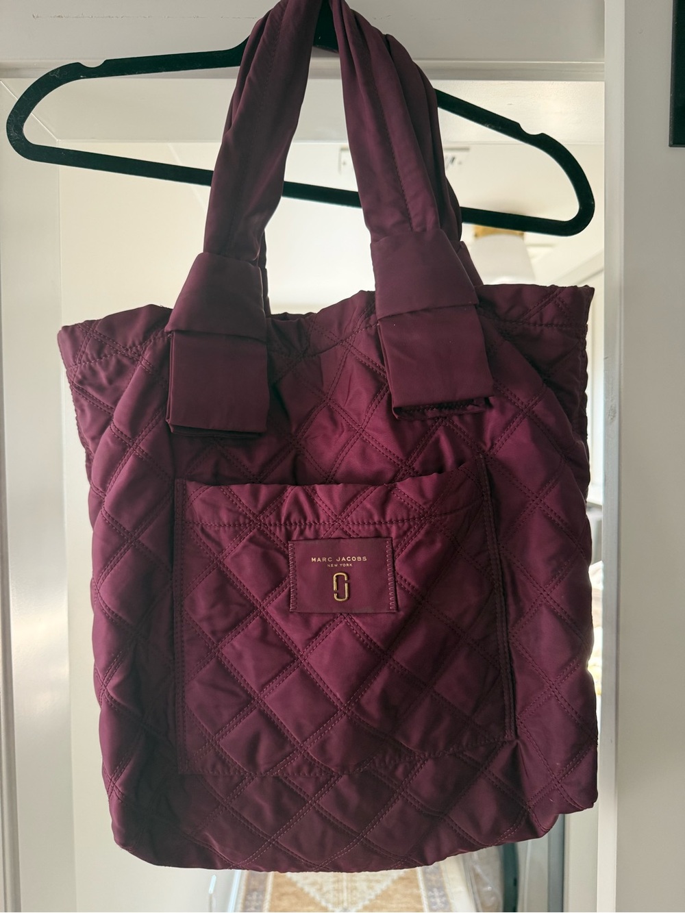 Marc Jacobs Quilted Tote in Plum